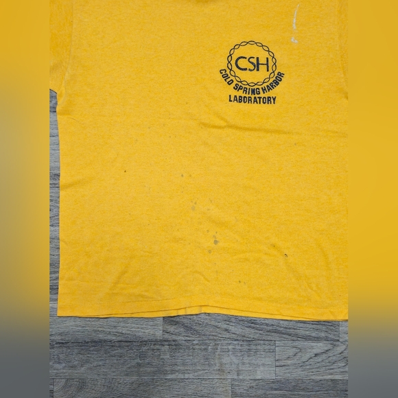 Vintage 70s 80s Cold Springs Harbor Laboratory Single Stitch T-Shirt Large USA - Picture 9 of 10